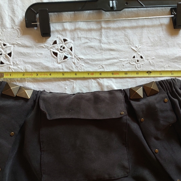 Men's Brown Drop-Crotch Pants by Evan Walker - Picture 8 of 8